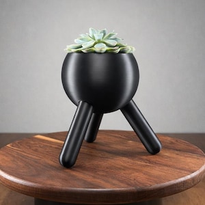 Moderner Kugel-Blumentopf - 12,5 cm Blumentopf