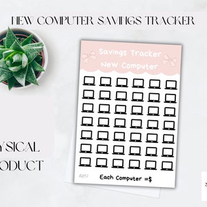 Savings Challenge 1k Laptop New Computer Technology Savings Tracker Sinking Fund Money Budget