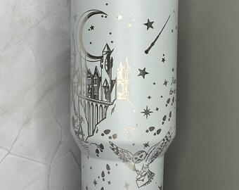 Laser Engraved Harry Potter, Wizard Tumbler With Handle, Stanley –  ChiqueCreations