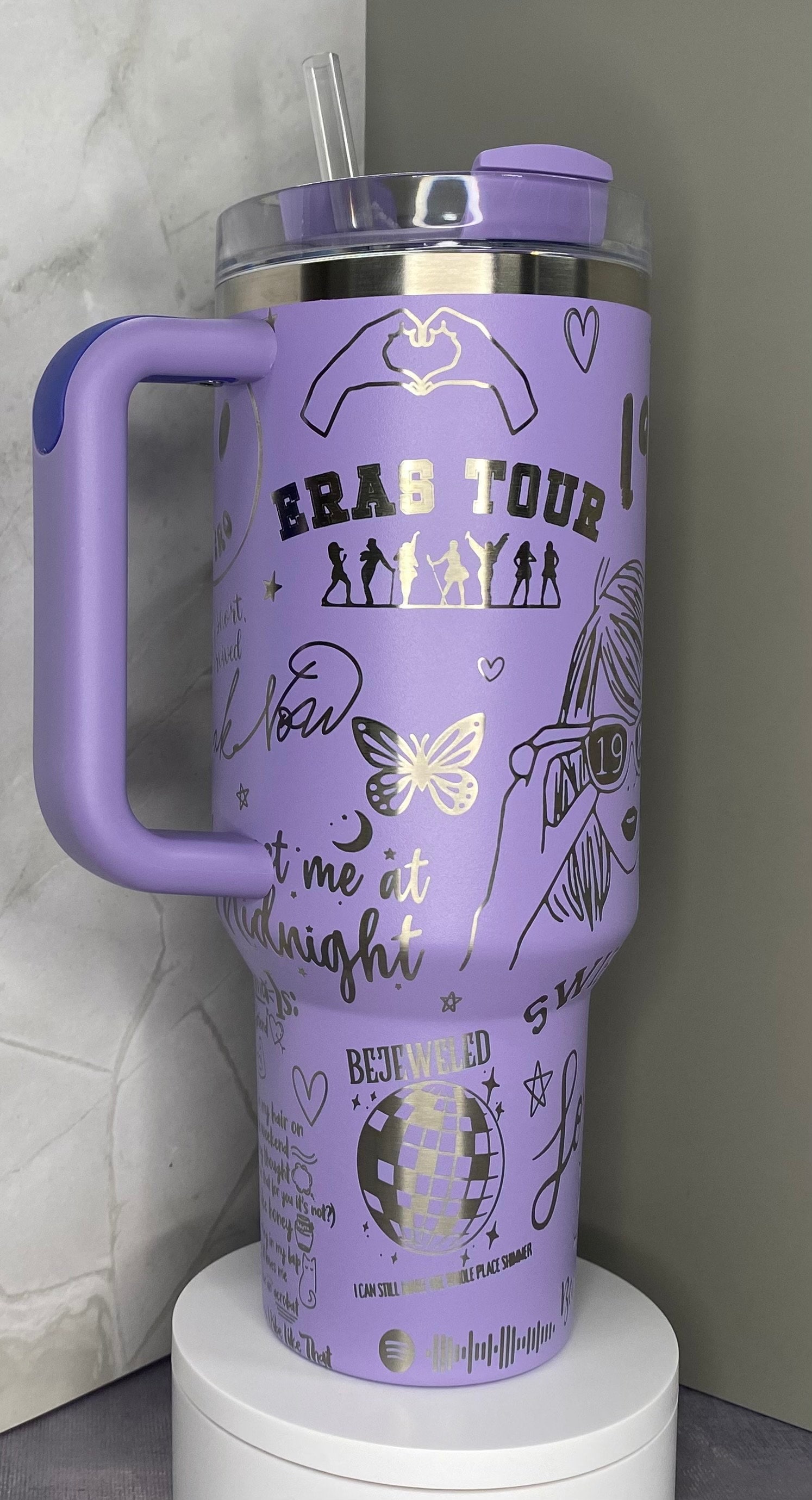 New Taylor Swift design! Only 2 30oz cups left in stock! #stanleycup #, Stanley Tumbler