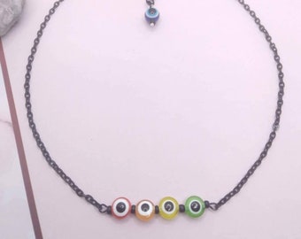 Evil eye choker