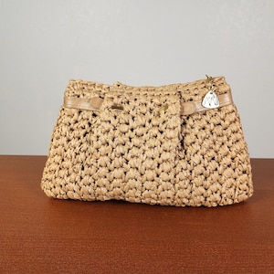 Vintage Woven Straw Morris Moskowitz Clutch Bag