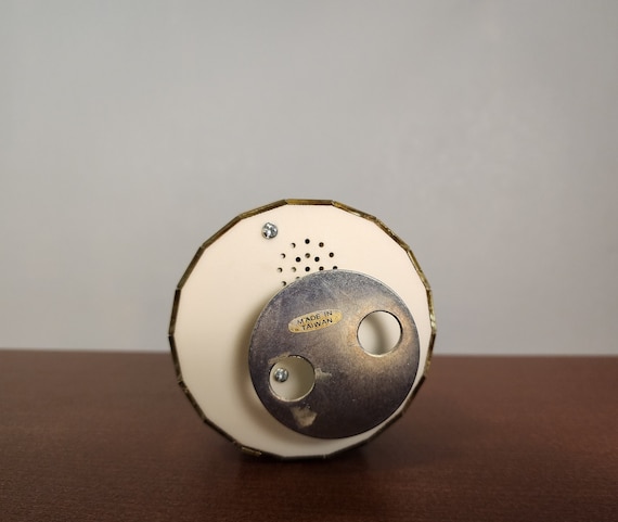 Vintage Hummingbird Music Box with Gold Rims, Mirrored Hunmming Bird Figurine