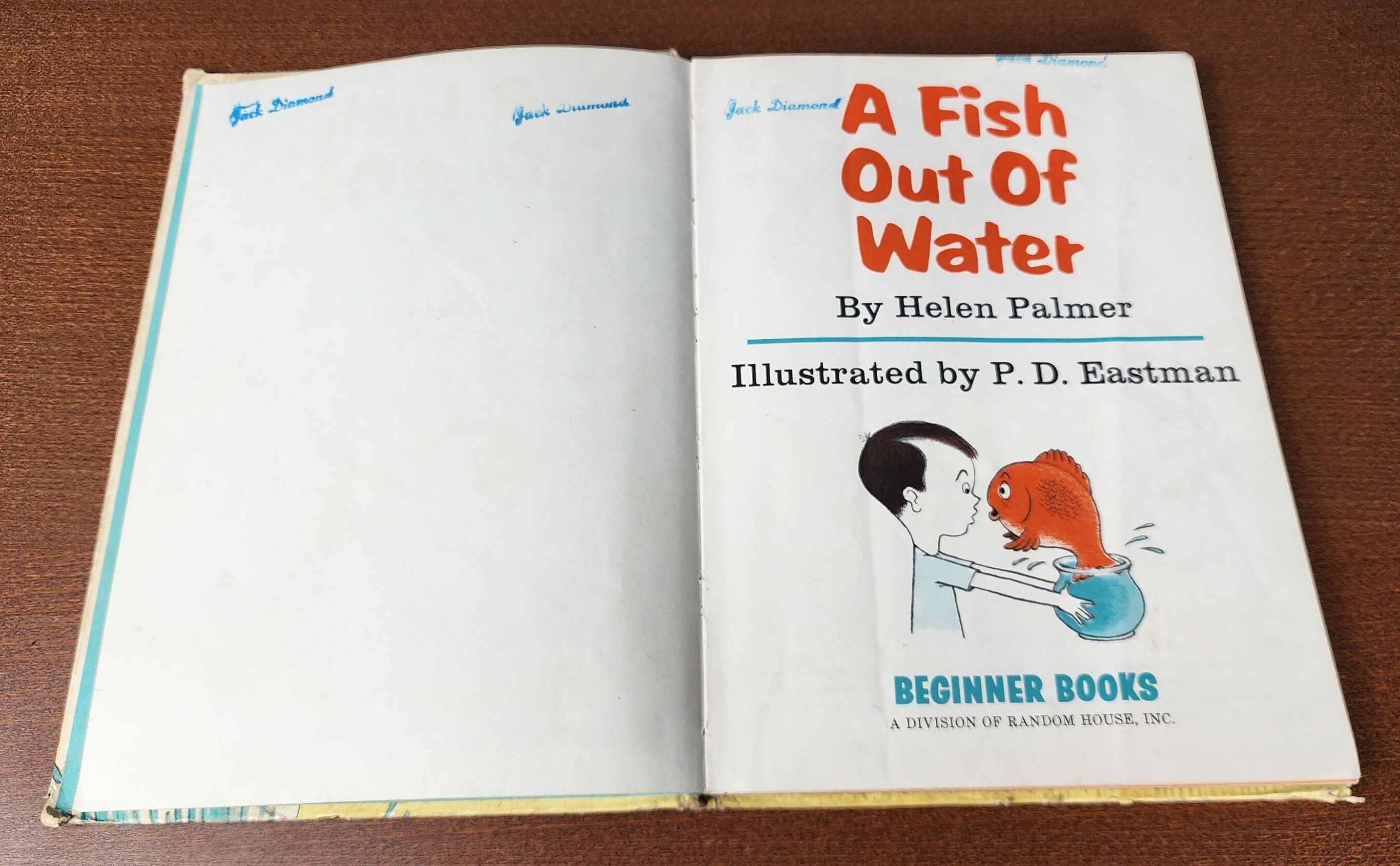 First Edition A Fish Out of Water Book, Dr Seuss Collectible Book - Etsy