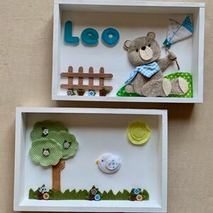Personalized Baby Boy Room Decor, Nursery Decor Set, Nursery Name Sign, Teddy Bear Room Decor, Baby Wall Decor, Baby Gift, Baby Shower Gift