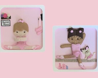 Personalized Baby Girl Room Decor, Ballerina Nursery Decor, Baby Ballerina Wall Decor, Baby Girl Gift, Baby Girl Shower Gift