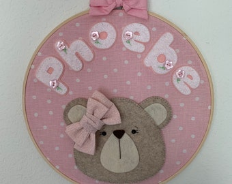 Personalized Baby Girl Room Decor, Nursery Decor, Nursery Name Sign, Nursery Door Sign, Baby Girl Gift, Baby Girl Shower Gift