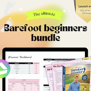 Barefoot Beginners: Ultimate Bundle Bucket Budget Simple Personal Finance Google Spreadsheet Cheat Sheet Barefoot Investor Inspired image 1
