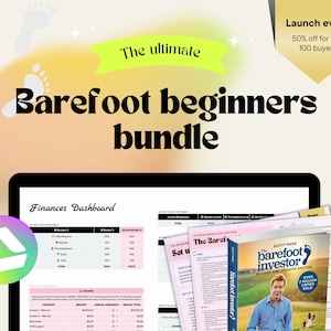 Barefoot Beginners: Ultimate Bundle Bucket Budget Simple Personal Finance Google Spreadsheet + Cheat Sheet Barefoot Investor Inspired
