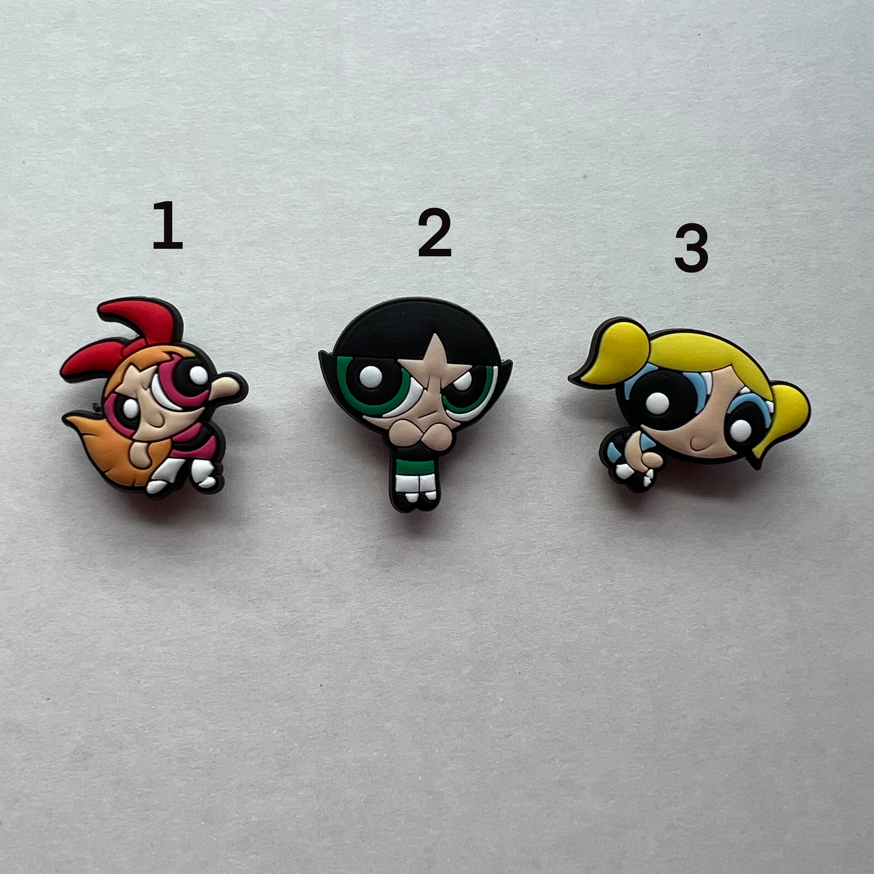 Powerpuff Girl Croc Charms Blossom Bubbles Buttercup Etsy