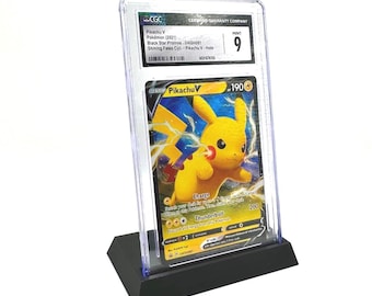 Trading Card Display Stand 3D Printed | Graded Card Stand PSA CGC Compatible | TCG Card Holder, Custom Colors | Single or Multi Pack