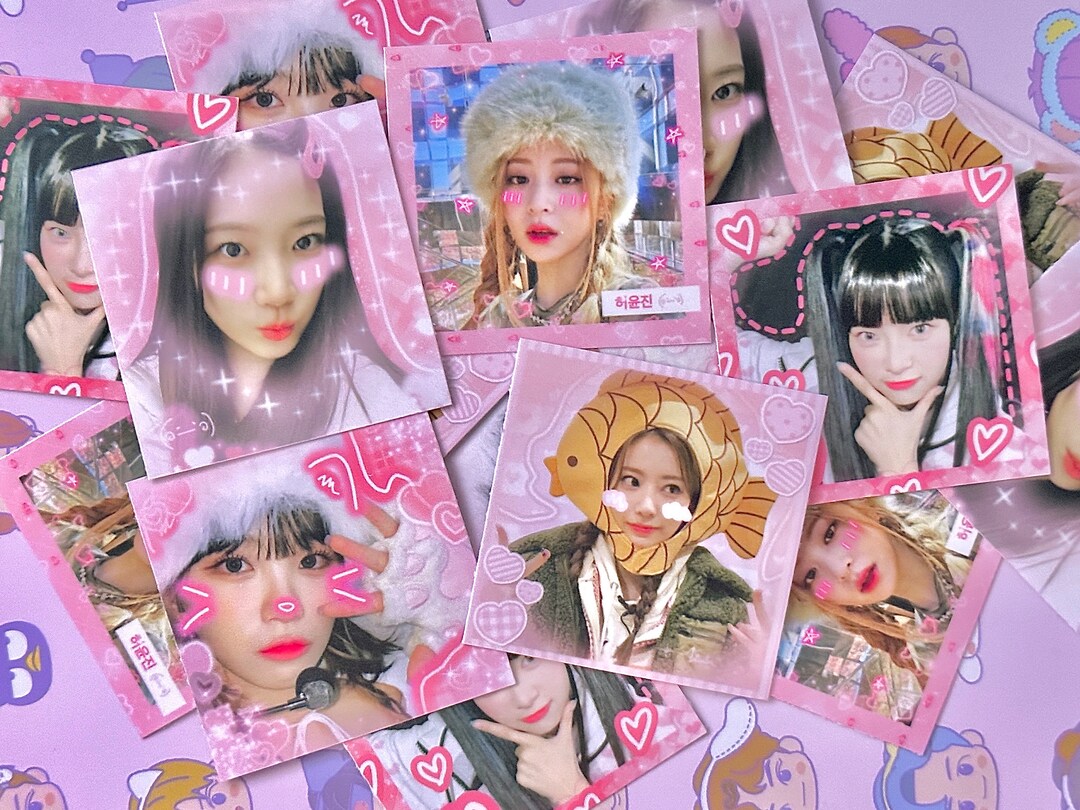 Kpop Le Sserafim Purikura Mail Stickers Ver2 Set of 15 Etsy