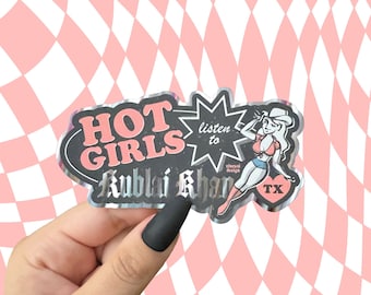 Hot Girls Listen To Kublai Khan Sticker