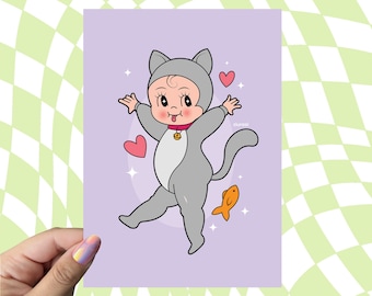 Kewpie Kitty Print