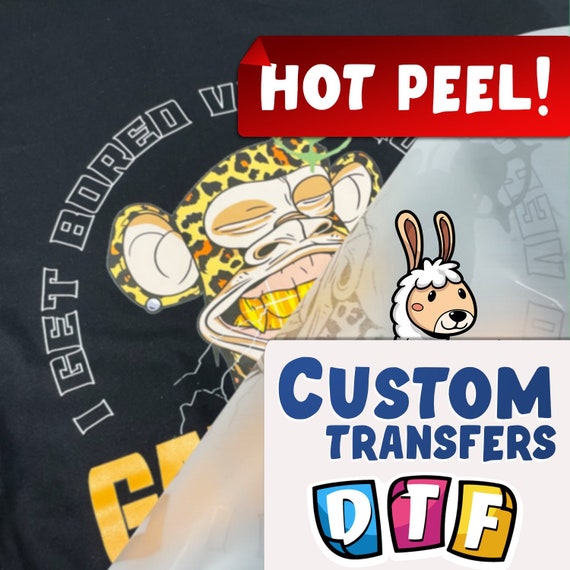 Custom Direct to Film Transfers INSTANT HOT PEEL | 2 Cents per Square Inch!! Premium quality, Ready to Press! - Gang Sheet. Heat Press
