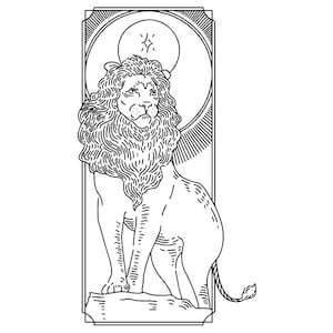 Signo do Zodíaco Leão | Horóscopo | Download digital svg, png, eps, dxf, jpg