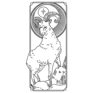 Signo do Zodíaco Áries | Horóscopo | Download digital svg, png, eps, dxf, jpg