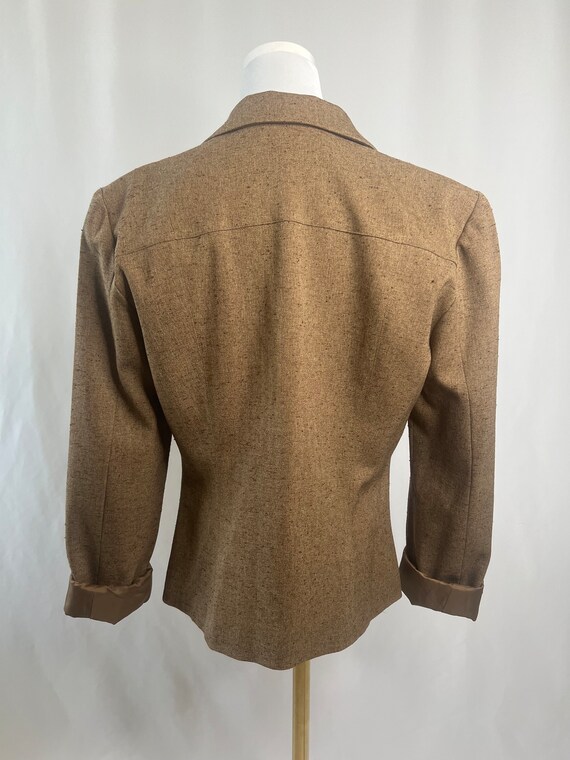 Vintage brown fitted blazer // size large - image 2