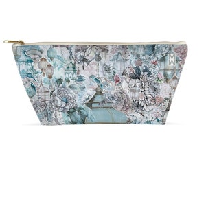 Bolsa Chinoiserie Birdcage Collage - Estojo para acessórios, produtos de higiene pessoal, eletrônicos, estojo para lápis. Acessório perfeito para viagem/organização