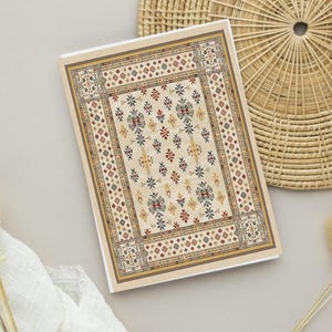 Cartes de voeux Pour Kilim de style turc. - Oeuvres d'art originales au design complexe, grande papeterie pliée de style vintage, toutes les occasions