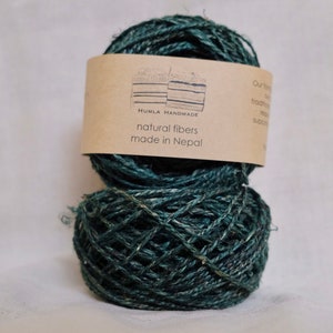 Natural Plant Dyed Hand-spun Hemp Thread Yarns for Crochet Knitting image 7