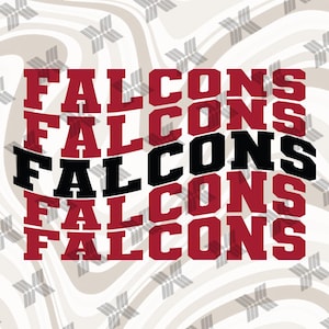 Falcons Wave svg file For Cutting With Cricut, Falcons png for Sublimation or iron on, Falcons Football, Baseball, Basketball Mascot