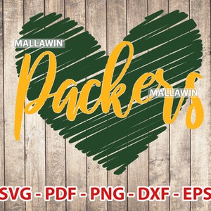 Packers svg Football Love For Cutting With Cricut, Packers png, Dxf, Eps