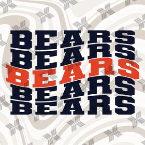 Bears Wave svg file For Cutting With Cricut, Bears png for Sublimation or iron on, Bears Football, Baseball, Basketball Mascot