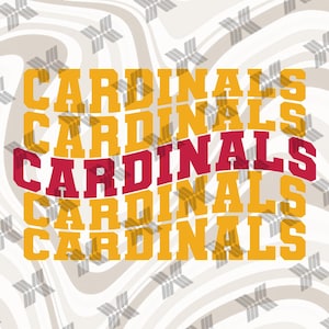 Cardinals Wave svg file For Cutting With Cricut, Cardinals png for Sublimation or iron on, Cardinals Football, Baseball, Basketball Mascot