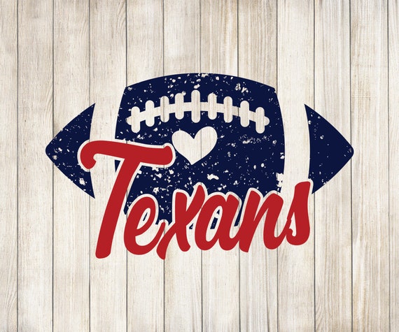 Texans svg Football Distressed Love For Cutting With Cricut, Texans png, Dxf, Eps