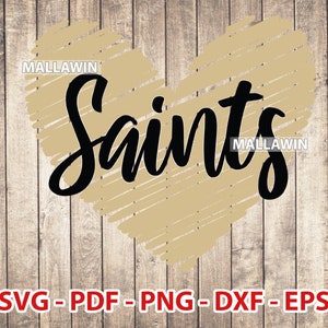Saints svg Football Love For Cutting With Cricut, Saints png, Dxf, Eps