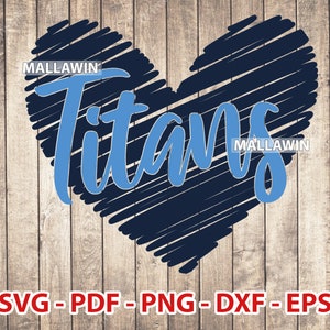 Titans svg Football Love For Cutting With Cricut, Titans png, Dxf, Eps