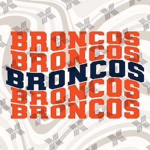 Broncos Wave svg file For Cutting With Cricut, Broncos png for Sublimation or iron on, Broncos Football, Baseball, Basketball Mascot