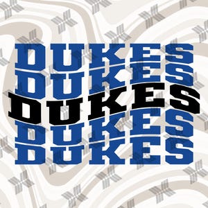 Dukes Wave svg file For Cutting With Cricut, Dukes png for Sublimation or iron on, Dukes Football, Baseball, Basketball Mascot