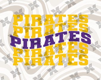 Pirates Wave svg file For Cutting With Cricut, Pirates png for Sublimation or iron on, Pirates Football, Baseball, Basketball Mascot