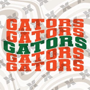 Gators Wave svg file For Cutting With Cricut, Gators png for Sublimation or iron on, Gators Football, Baseball, Basketball Mascot