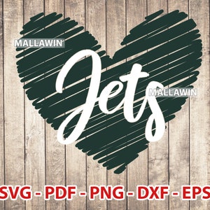 Jets svg Football Love For Cutting With Cricut, Jets png, Dxf, Eps