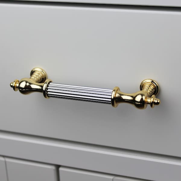 Chrome and Gold Hardware Etsy