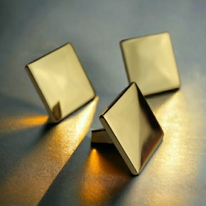 Gold Cabinet Hardware, Squra Design Cabinet Pulls , 1.37&#39; Modern Cabinet Pulls and Kitchen Hardware, 35  mm Dresser Pulls
