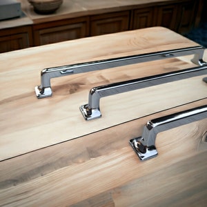 6.3&#39;&#39; 8.8&#39;&#39; Chrome Silver Drawer Pulls Handles Modern Kitchen Door Handles Knobs, Chrome Cabinet Handles, Kitchen Cabinet Hardware