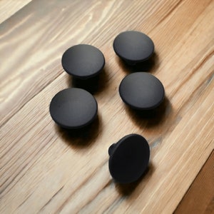 Elegant Design Suitable for Large Black Button Knobs, Cabinet Handles, and Drawer Pulls , Round Design Cabinet and Drawer Handles 1.38&#39;&#39;