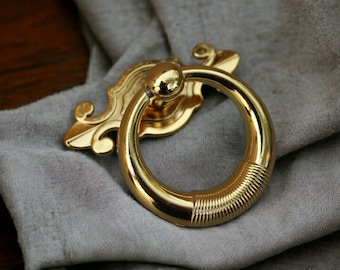 Big Gold Knob , Gold Cabinet Hardware /  2.36 inches , Gold Drawer Pulls , Gold Cabinet Handles , Gold Drawer Knobs , Knobs For Cabinets