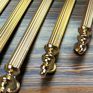 Gold Drawer Pulls , Knurled Series Gold Drawer Knobs , 96 128 160 192 224 mm Cabinet Hardware, Furniture Hardware and Bathroom Hardware