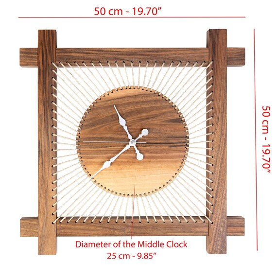 Holz Große Wanduhr Nussbaum