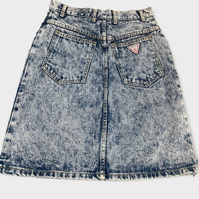 Vintage guess denim best sale skirt