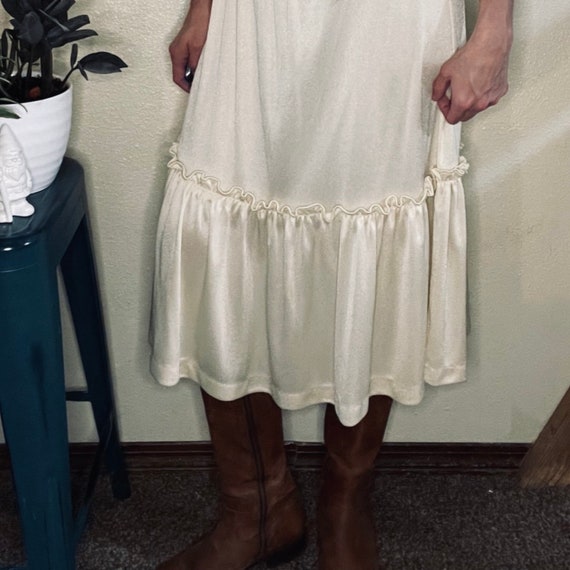 Vintage 70’s Cottage Prairie Milkmaid Dress by Oo… - image 6