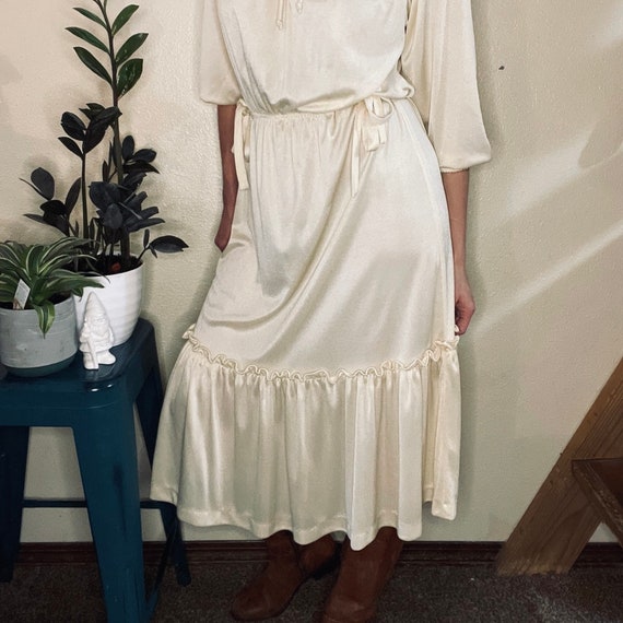 Vintage 70’s Cottage Prairie Milkmaid Dress by Oo… - image 2