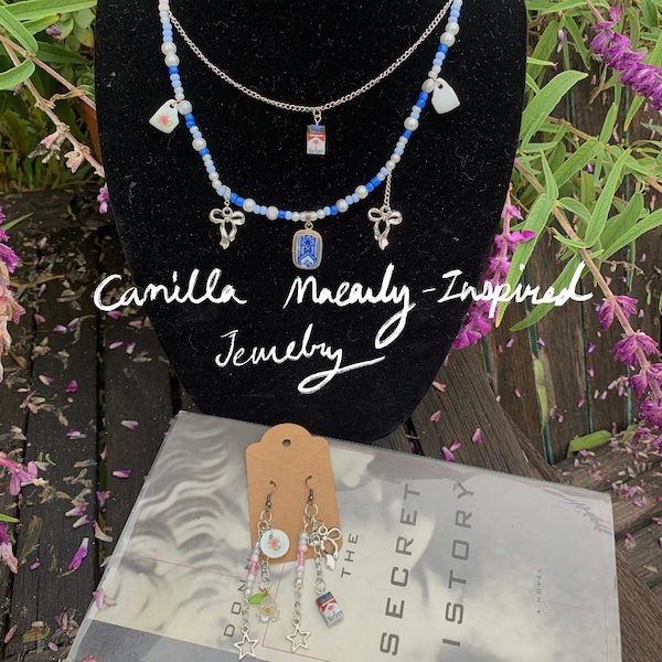 Camilla Macaulay-Inspired Necklace+Earrings The Secret History