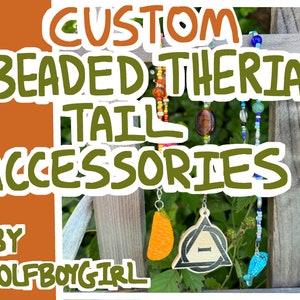Custom Therian Beaded Accessories Keychains for Tails!