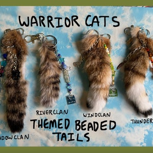 Warrior Cats Inspired Tail Keychains therian cats furry vulture culture